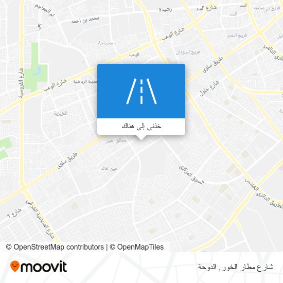 خريطة شارع مطار الخور