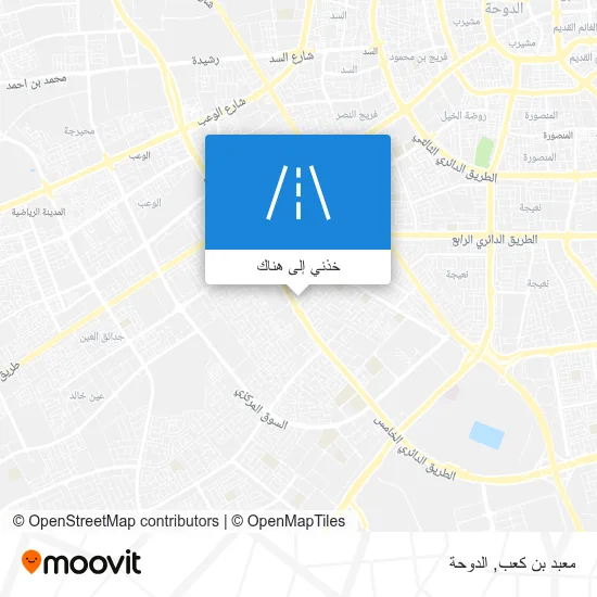 خريطة معبد بن كعب