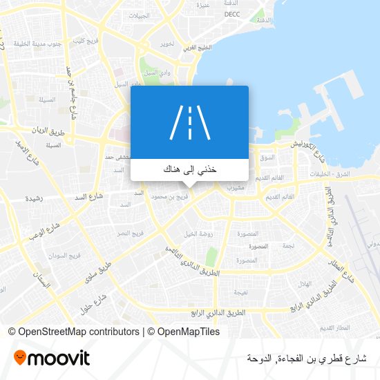 خريطة شارع قطري بن الفجاءة