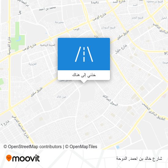 خريطة شارع خالد بن احمد