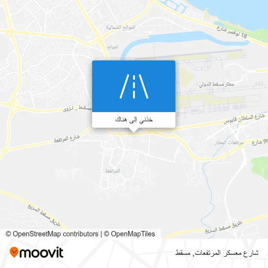 خريطة شارع معسكر المرتفعات