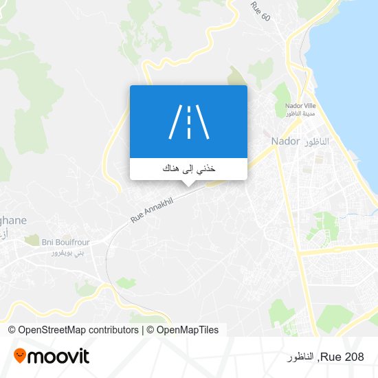 خريطة Rue 208