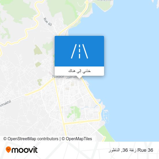 خريطة Rue 36 زنقة 36