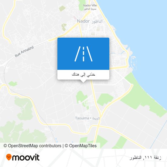 خريطة زنقة ١١١
