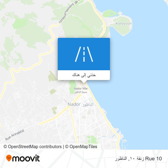خريطة Rue 10 زنقة ١٠