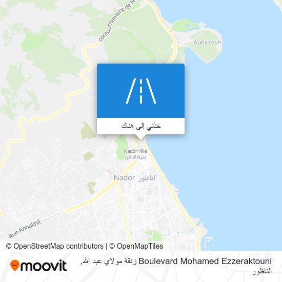 خريطة Boulevard Mohamed Ezzeraktouni زنقة مولاي عبد الله