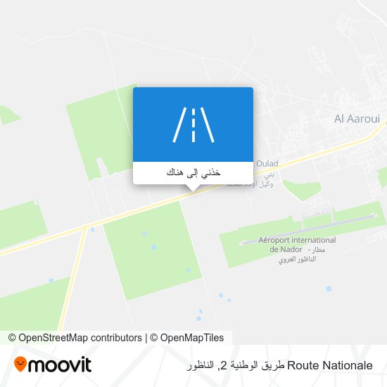 خريطة Route Nationale طريق الوطنية 2