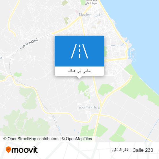 خريطة Calle 230 زنقة