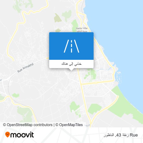 خريطة Rue زنقة 43