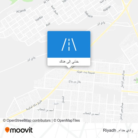 خريطة وادي حداء