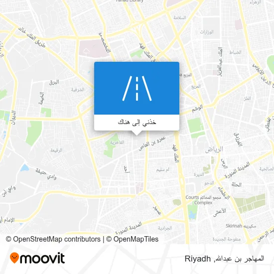 خريطة المهاجر بن عبدالله