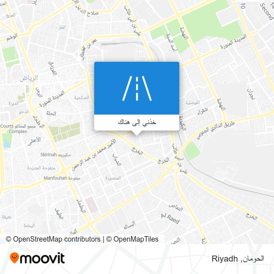 خريطة الحومان