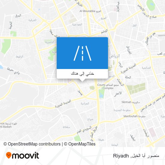 خريطة منصور أبا الخيل