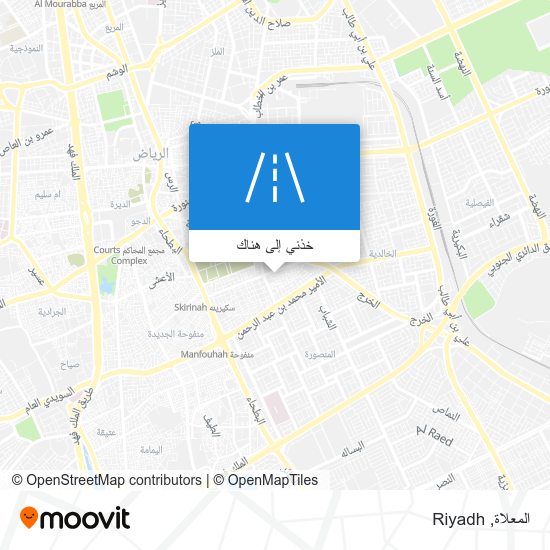 خريطة المعلاة