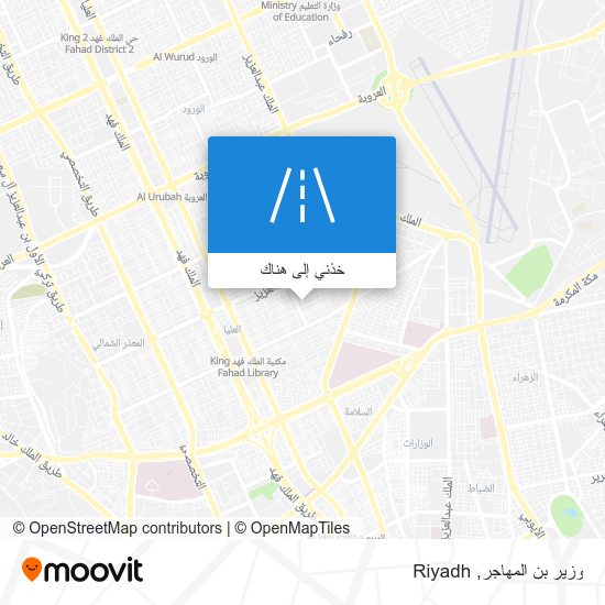 خريطة وزير بن المهاجر