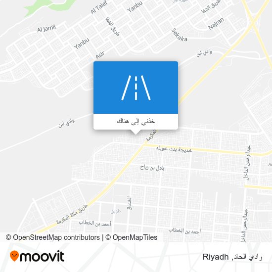 خريطة وادي الحاد