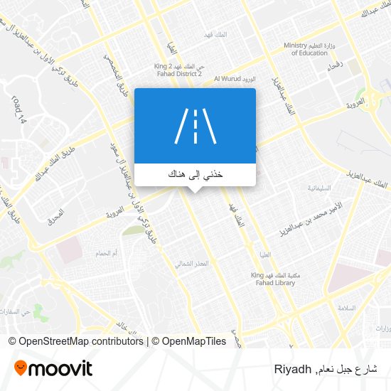 خريطة شارع جبل نعام