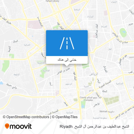 خريطة الشيخ عبداللطيف بن عبدالرحمن آل الشيخ