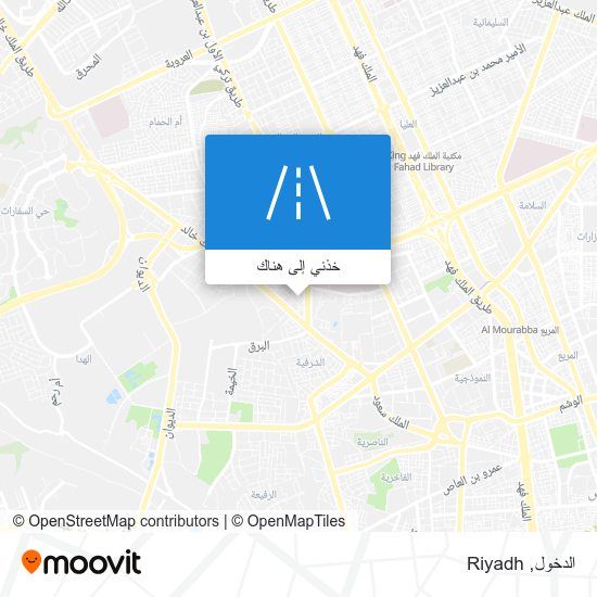 خريطة الدخول