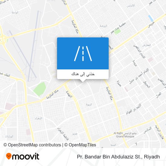 خريطة Pr. Bandar Bin Abdulaziz St.