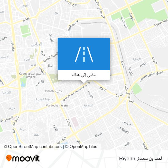خريطة أحمد بن سعادة