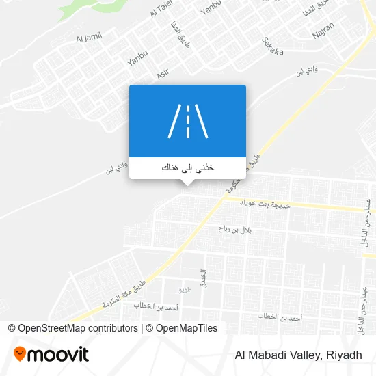 خريطة Al Mabadi Valley