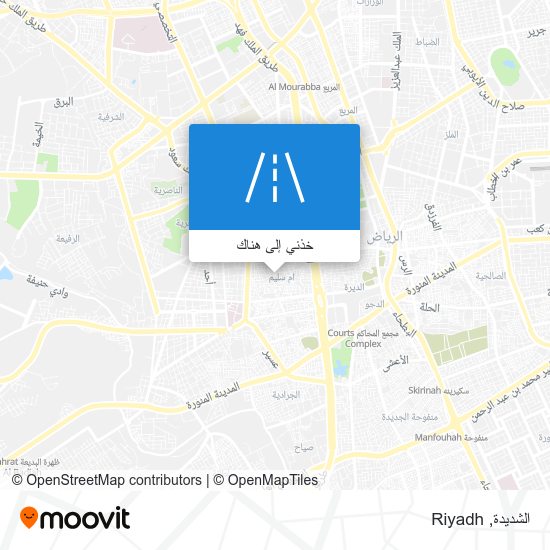 خريطة الشديدة