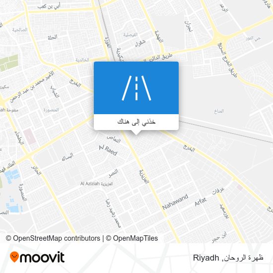 خريطة ظهرة الروحان