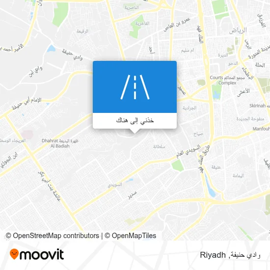 خريطة وادي حنيفة