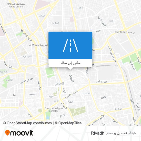خريطة عبدالوهاب بن يوسف