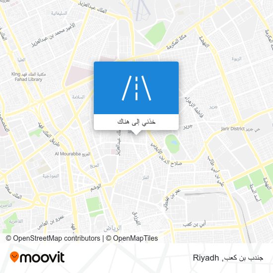 خريطة جندب بن كعب