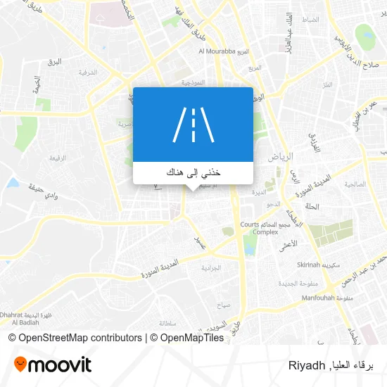 خريطة برقاء العليا