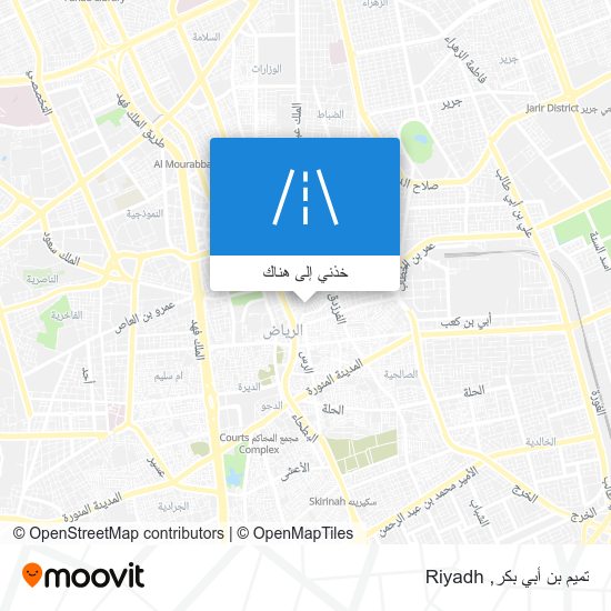 خريطة تميم بن أبي بكر