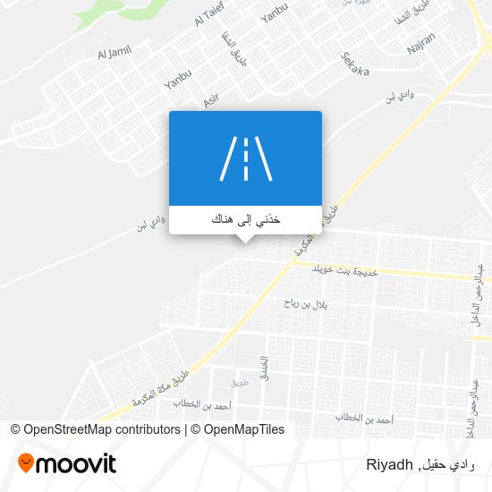 خريطة وادي حقيل