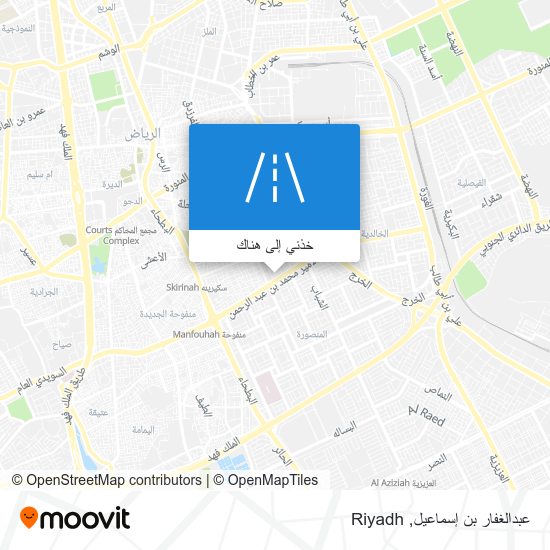 خريطة عبدالغفار بن إسماعيل