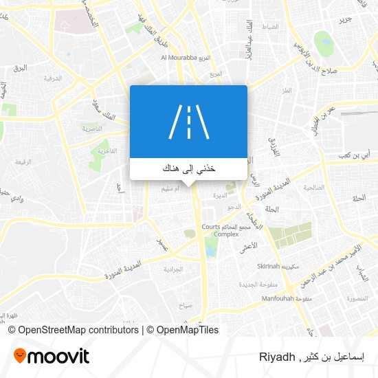 خريطة إسماعيل بن كثير