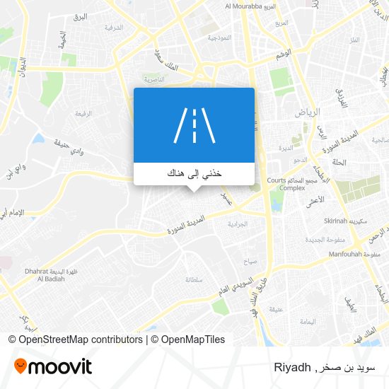 خريطة سويد بن صخر