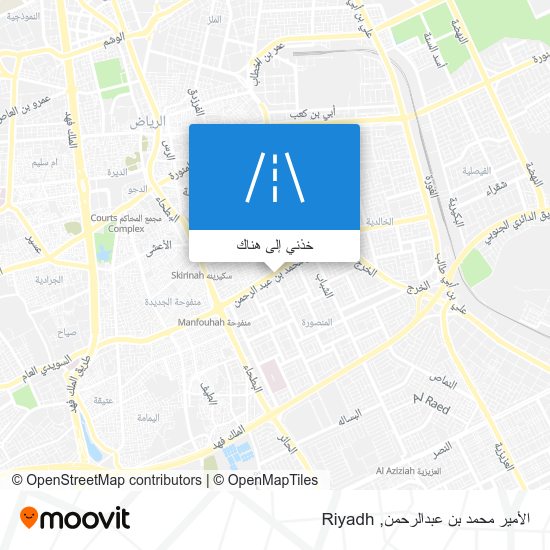 خريطة الأمير محمد بن عبدالرحمن