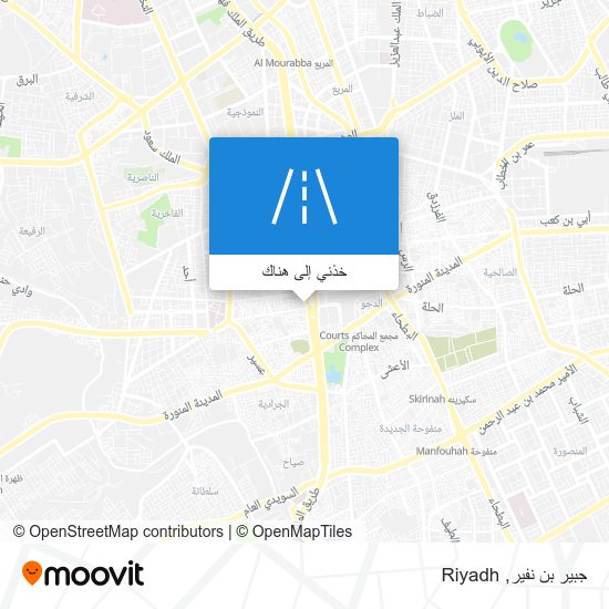 خريطة جبير بن نفير