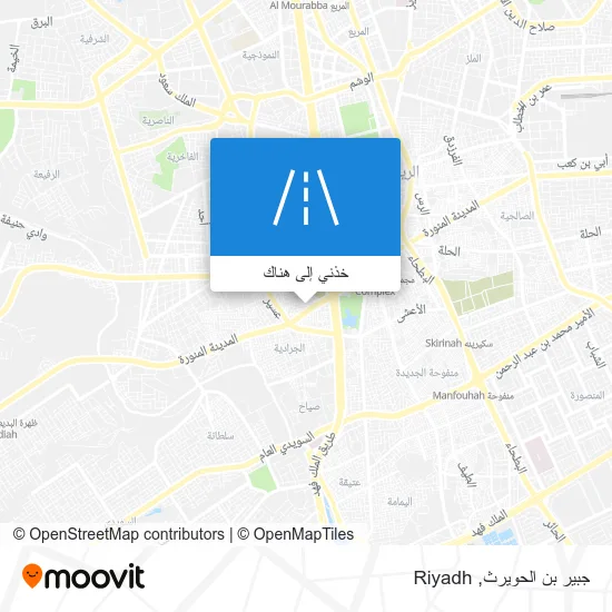خريطة جبير بن الحويرث