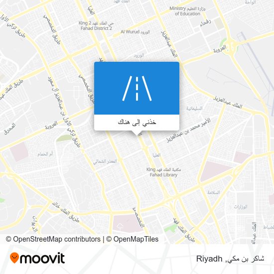 خريطة شاكر بن مكي