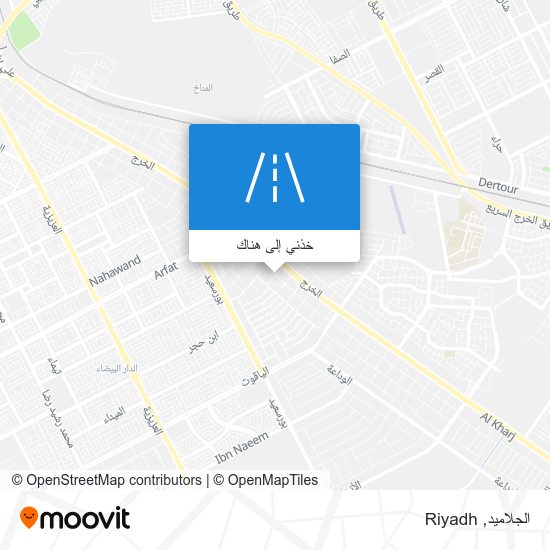خريطة الجلاميد
