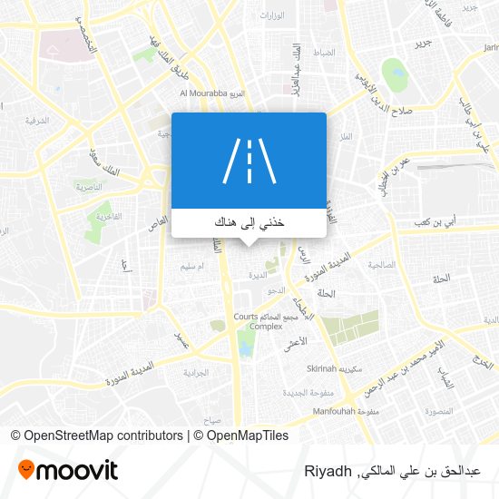خريطة عبدالحق بن علي المالكي