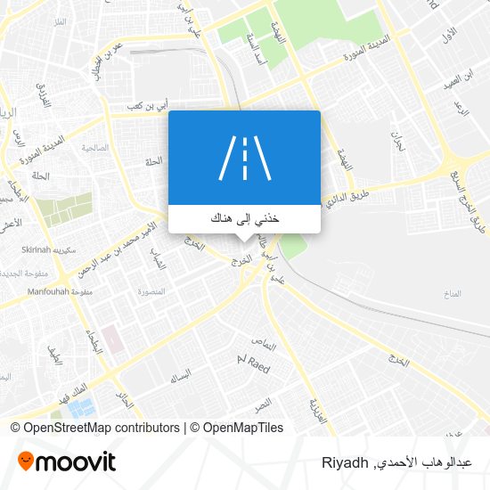 خريطة عبدالوهاب الأحمدي