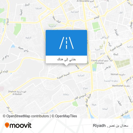 خريطة سعدان بن نصر
