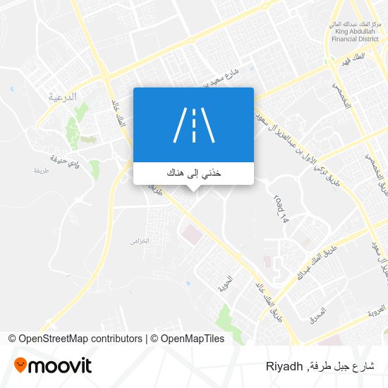 خريطة شارع جبل طرفة