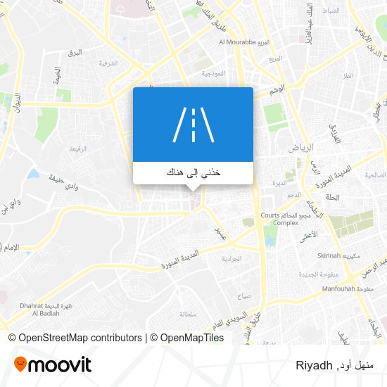 خريطة منهل أود