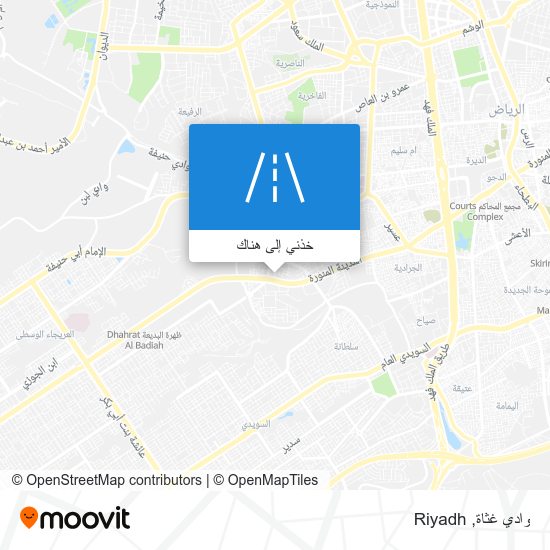 خريطة وادي غثاة