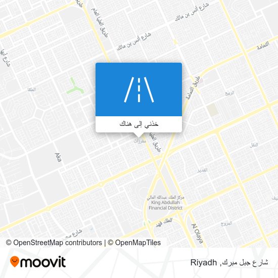 خريطة شارع جبل مبرك