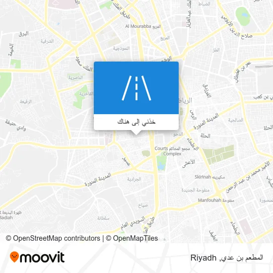 خريطة المطعم بن عدي